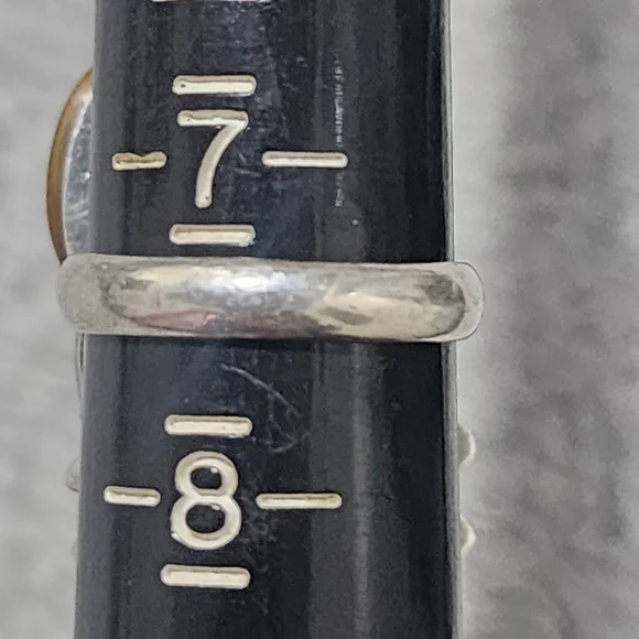 Taxco Blue Lapis Face Ring Sz 7.5 950 Silver Mixed Metal Accents Handmade Artist - Picture 11 of 12